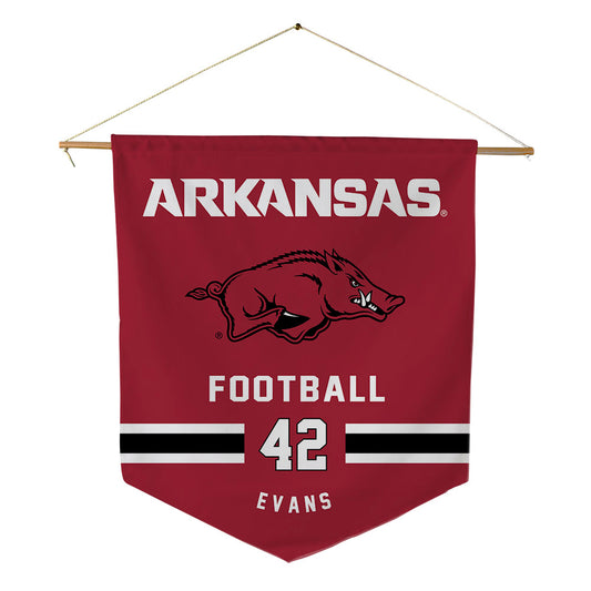 Arkansas - NCAA Football : Jeremy Evans - Pennant - 18" x 21"-0