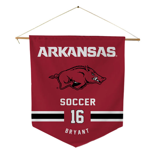 Arkansas - NCAA Women's Soccer : Jordan Bryant - Pennant - 18" x 21"-0