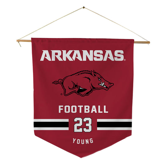 Arkansas - NCAA Football : Kevin Young - Pennant - 18" x 21"-0