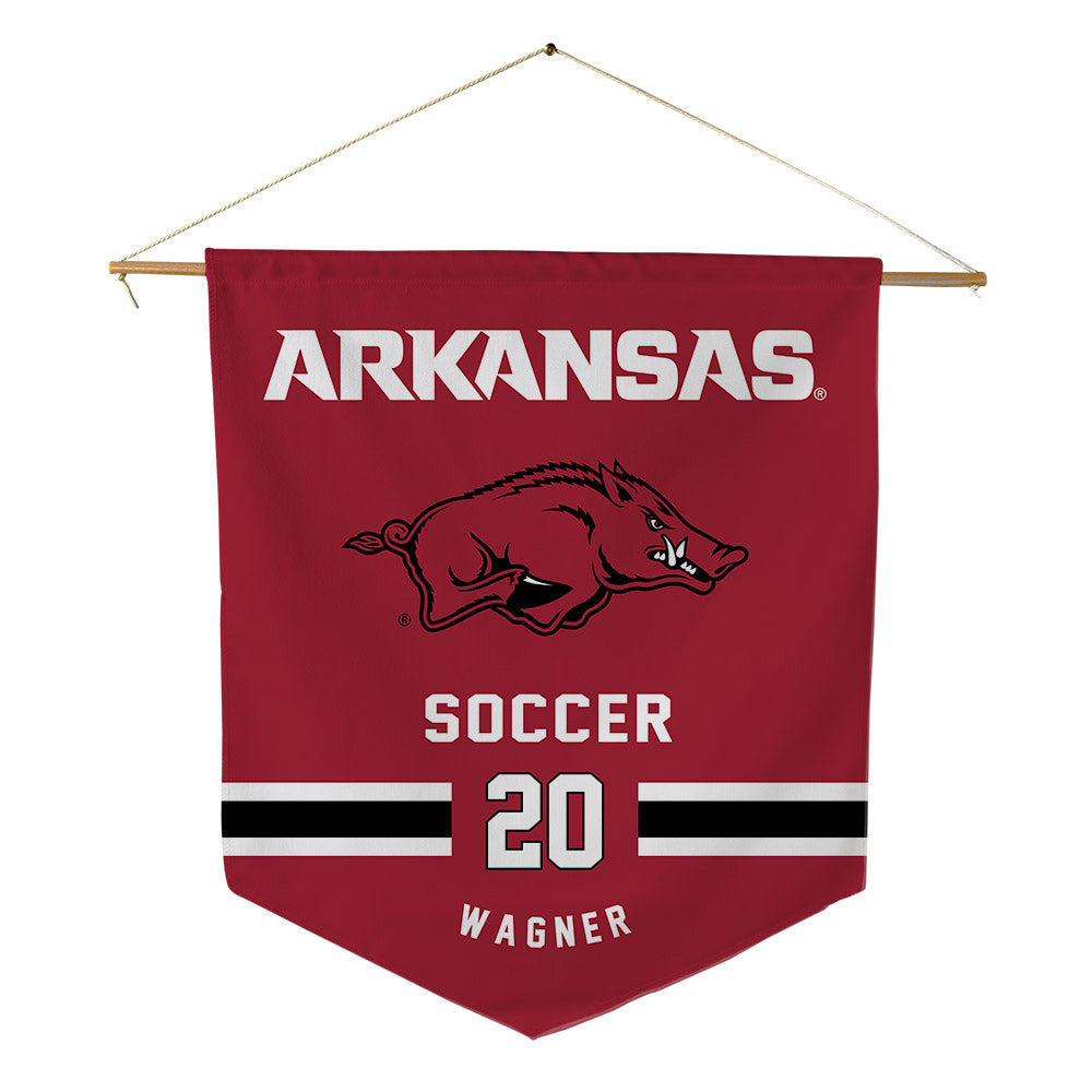 Arkansas - NCAA Women's Soccer : Natalie Wagner - Pennant - 18" x 21"-0