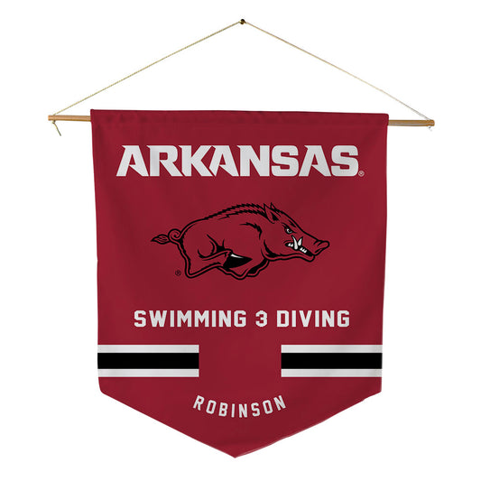 Arkansas - NCAA Women's Swimming & Diving : Holly Robinson - Pennant - 18" x 21"-0