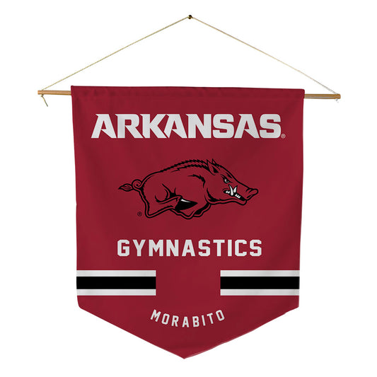 Arkansas - NCAA Women's Gymnastics : Nyla Morabito - Pennant - 18" x 21"-0