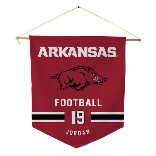 Arkansas - NCAA Football : Antonio Jordan - Pennant - 18" x 21"-0