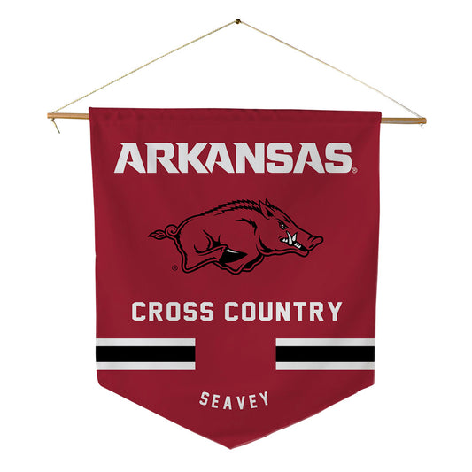 Arkansas - NCAA Men's Cross Country : Eli Seavey - Pennant - 18" x 21"-0