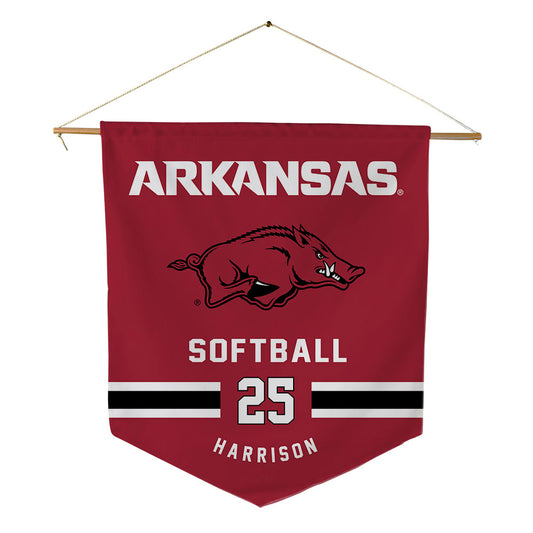 Arkansas - NCAA Softball : Cameryn Harrison - Pennant - 18" x 21"-0