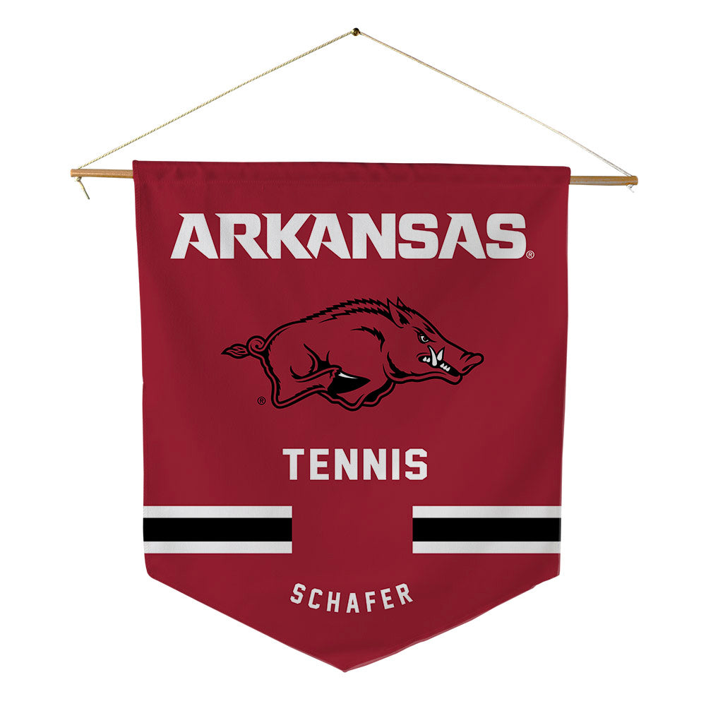 Arkansas - NCAA Women's Tennis : Brooklyn Schafer - Pennant - 18" x 21"-0