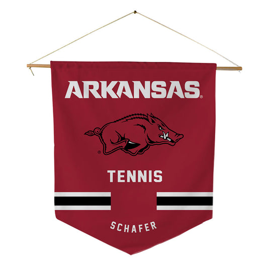 Arkansas - NCAA Women's Tennis : Brooklyn Schafer - Pennant - 18" x 21"-0