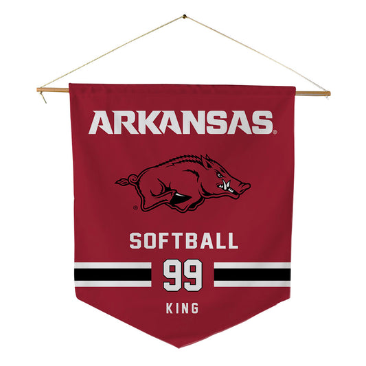 Arkansas - NCAA Softball : Lexi King - Pennant - 18" x 21"-0