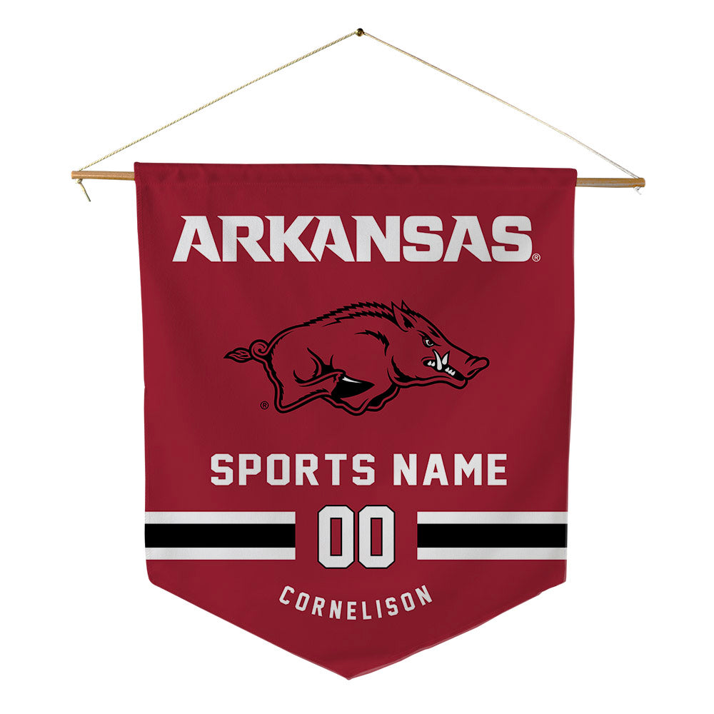 Arkansas - NCAA Baseball : Luke Cornelison - Pennant - 18" x 21"-0