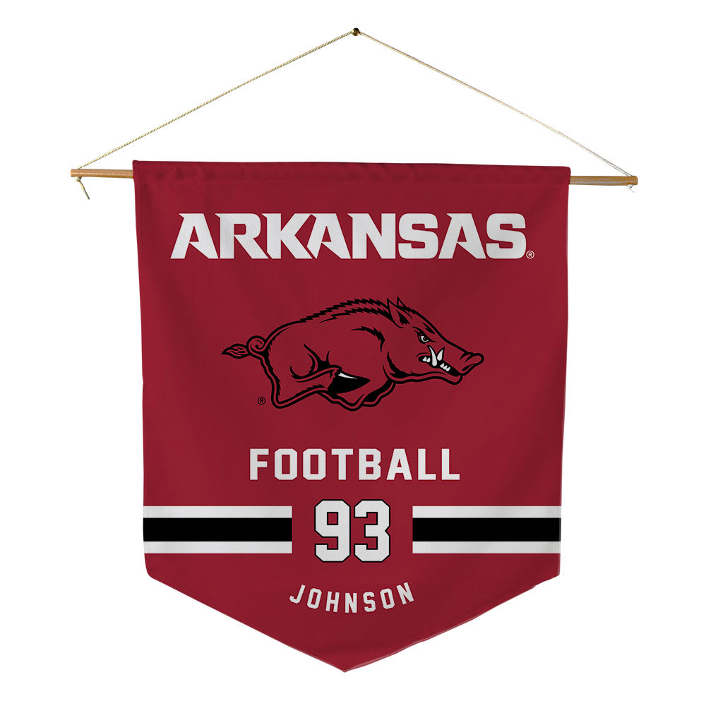 Arkansas - NCAA Football : Keiundre Johnson - Pennant - 18" x 21"-0