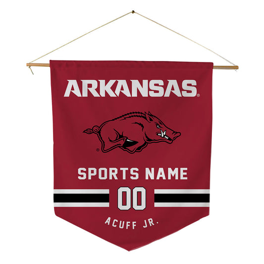 Arkansas - NCAA Men's Basketball : Darius Acuff Jr. - Pennant - 18" x 21"-0