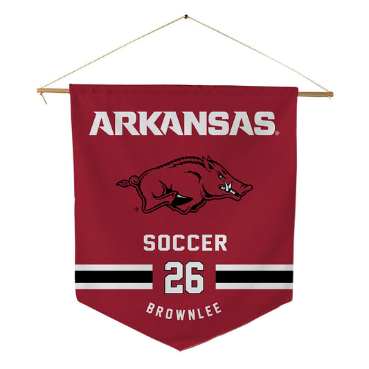 Arkansas - NCAA Women's Soccer : Jailyn Brownlee - Pennant - 18" x 21"-0