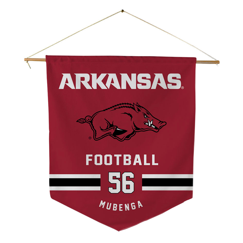 Arkansas - NCAA Football : Ben Mubenga - Pennant - 18" x 21"-0
