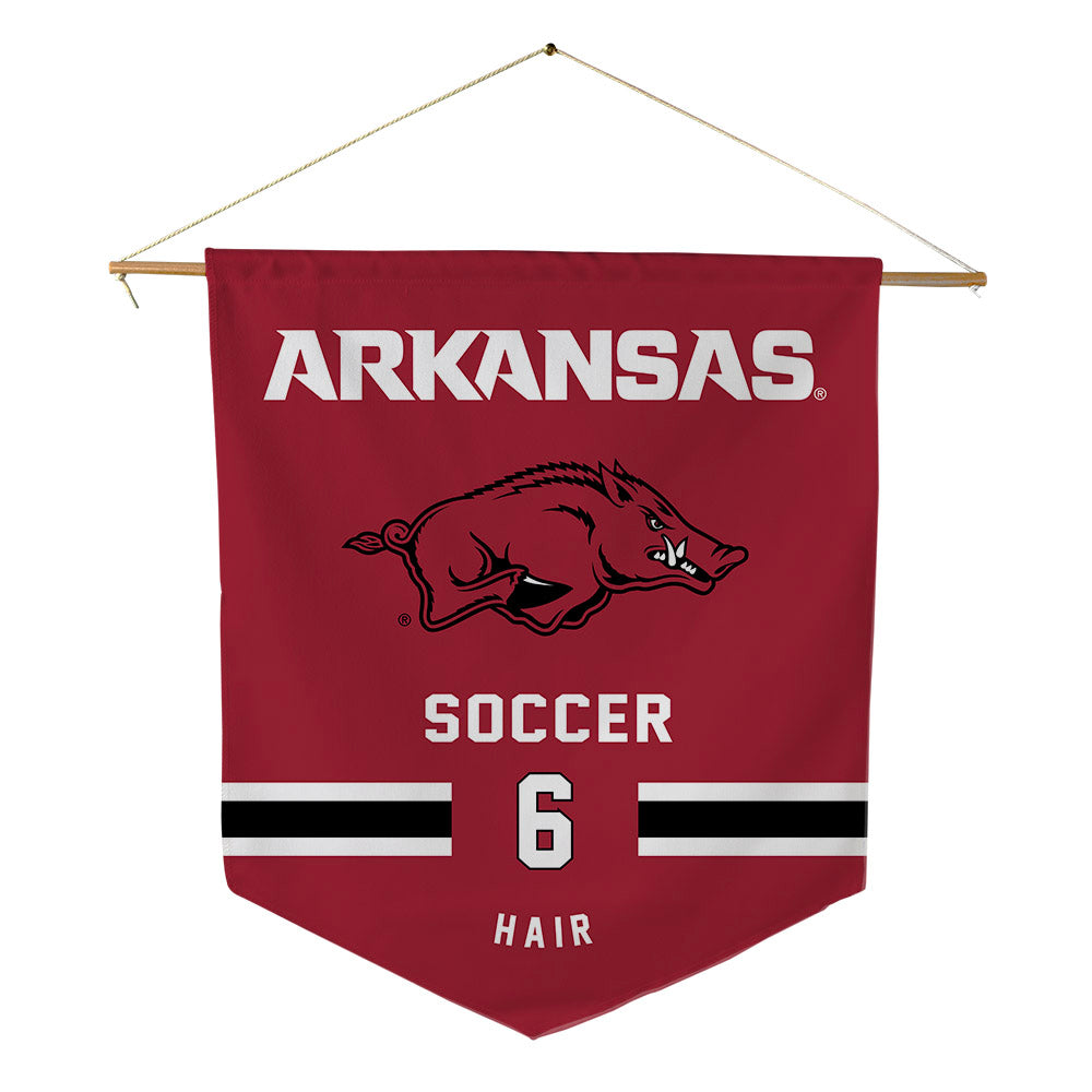 Arkansas - NCAA Women's Soccer : Cora Hair - Pennant - 18" x 21"-0