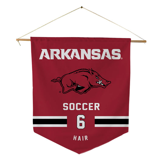 Arkansas - NCAA Women's Soccer : Cora Hair - Pennant - 18" x 21"-0