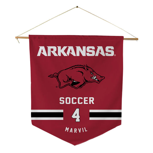 Arkansas - NCAA Women's Soccer : Presley Marvil - Pennant - 18" x 21"-0
