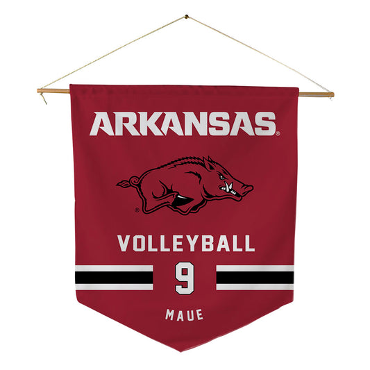 Arkansas - NCAA Women's Volleyball : Sydney Maue - Pennant - 18" x 21"-0