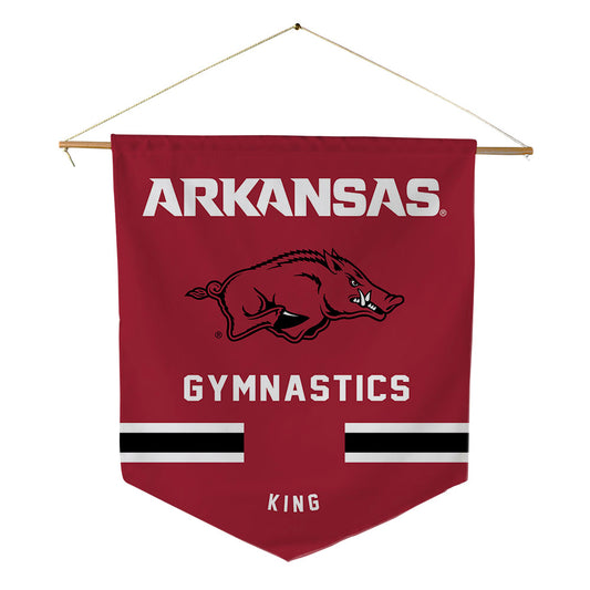 Arkansas - NCAA Women's Gymnastics : Avery King - Pennant - 18" x 21"-0