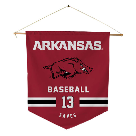Arkansas - NCAA Baseball : Steele Eaves - Pennant - 18" x 21"-0