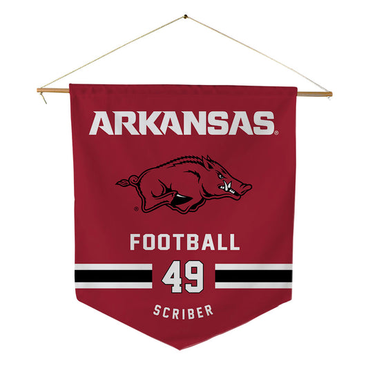 Arkansas - NCAA Football : Braxton Scriber - Pennant - 18" x 21"-0