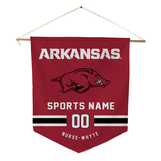 Arkansas - NCAA Women's Soccer : Aniyah Nurse-Whyte - Pennant - 18" x 21"-0