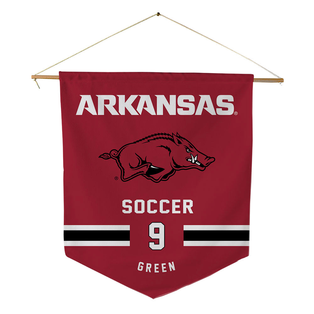 Arkansas - NCAA Women's Soccer : Londyn Green - Pennant - 18" x 21"-0
