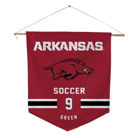 Arkansas - NCAA Women's Soccer : Londyn Green - Pennant - 18" x 21"-0