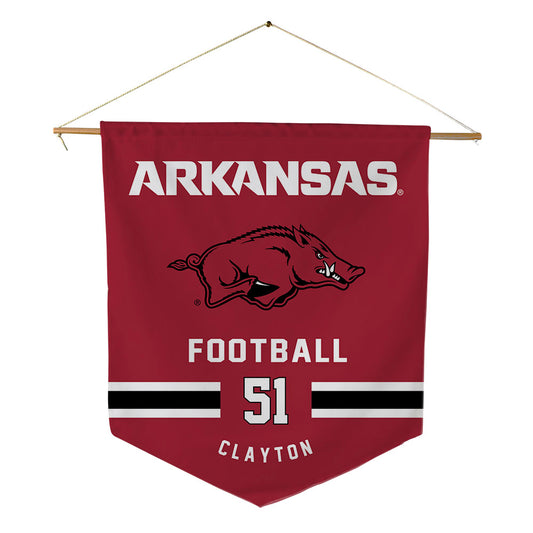 Arkansas - NCAA Football : Carey Clayton - Pennant - 18" x 21"-0