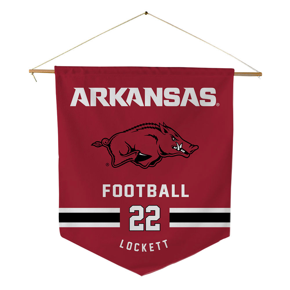 Arkansas - NCAA Football : Tay Lockett - Pennant - 18" x 21"-0