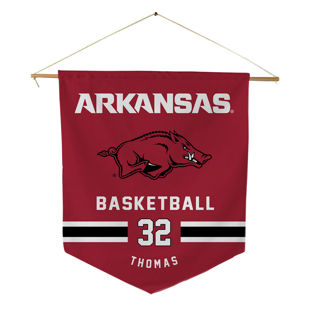 Arkansas - NCAA Women's Basketball : D'Asia Thomas - Pennant - 18" x 21"-0