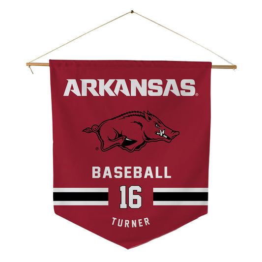 Arkansas - NCAA Baseball : Christian Turner - Pennant - 18" x 21"-0