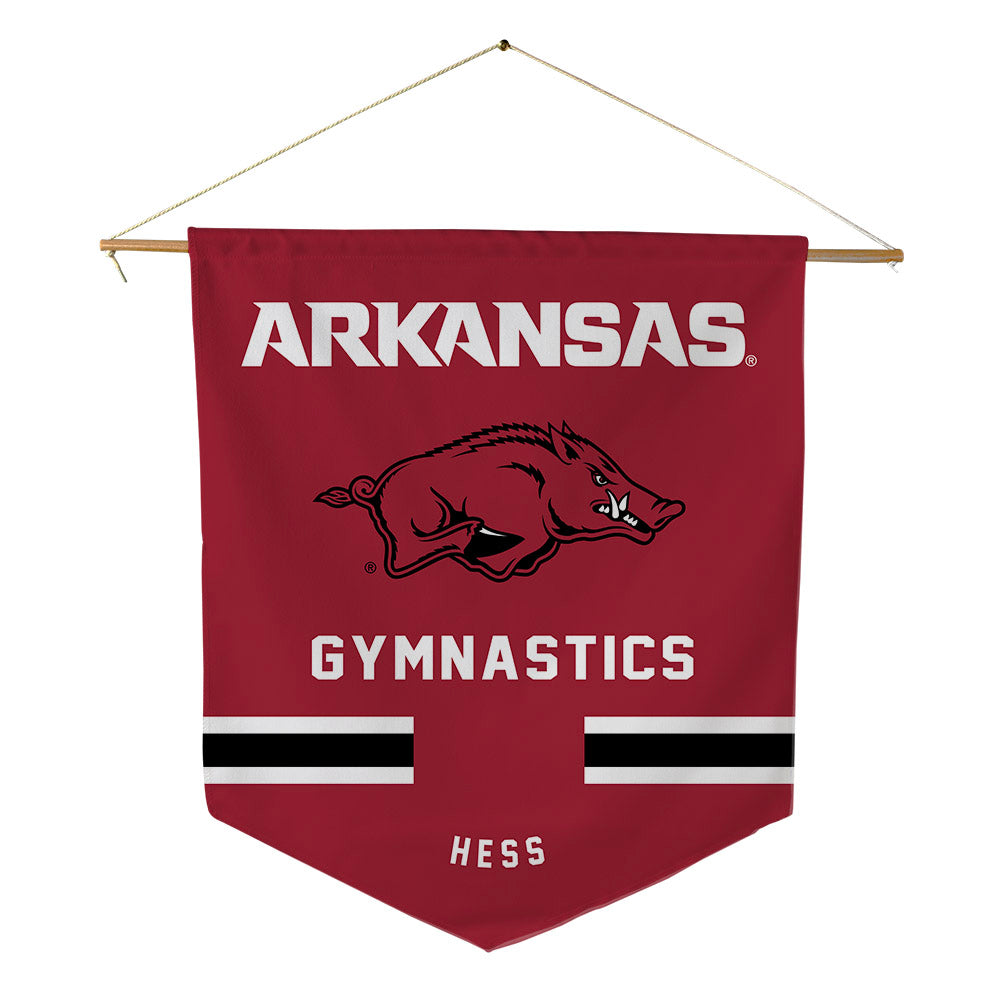 Arkansas - NCAA Women's Gymnastics : Tori Hess - Pennant - 18" x 21"-0