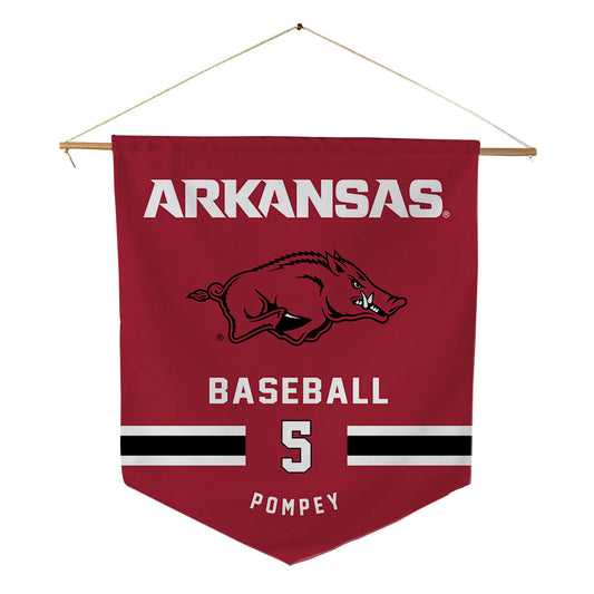 Arkansas - NCAA Baseball : TJ Pompey - Pennant - 18" x 21"-0