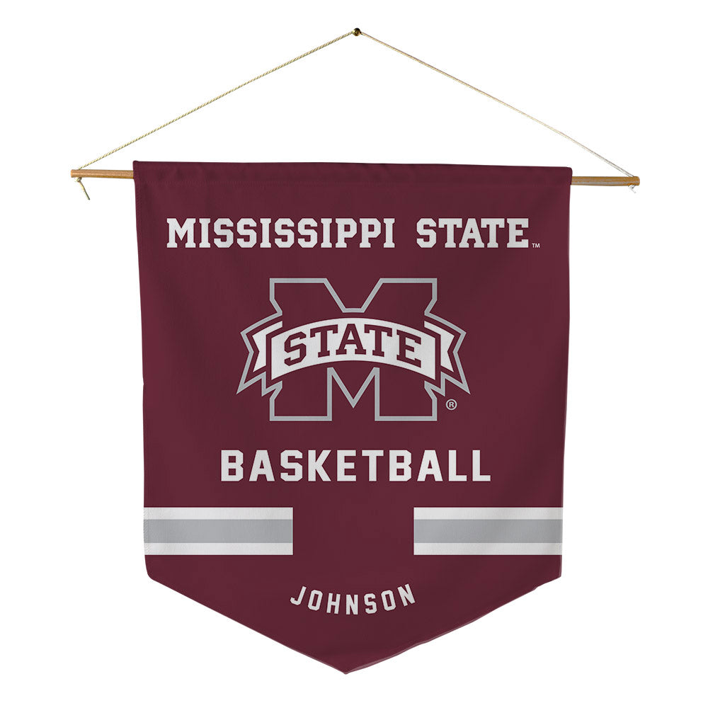 Mississippi State - NCAA Men's Basketball : Rj Johnson - Pennant - 18" x 21"-0