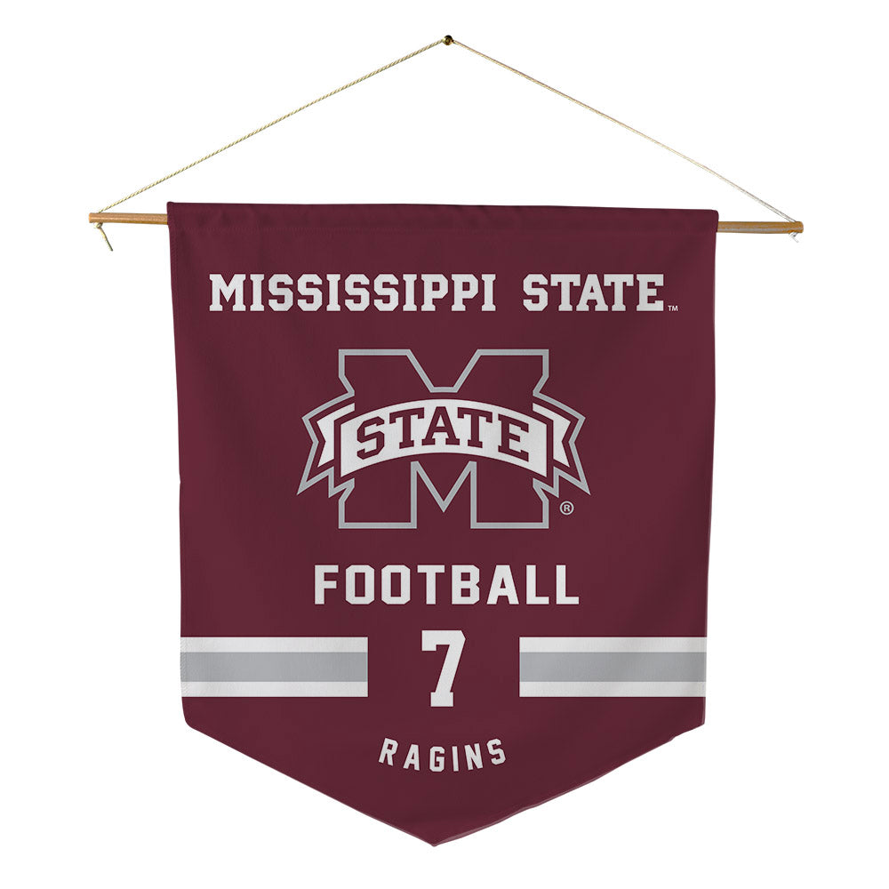Mississippi State - NCAA Football : Zion Ragins - Pennant - 18" x 21"-0