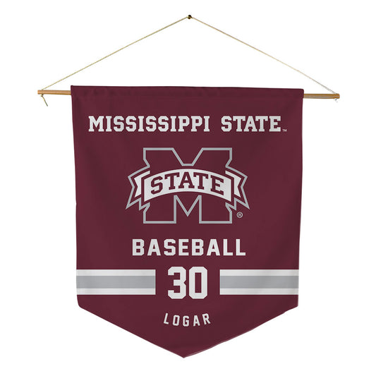 Mississippi State - NCAA Baseball : Jackson Logar - Pennant - 18" x 21"-0