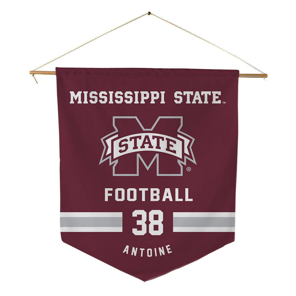 Mississippi State - NCAA Football : Jaylen Antoine - Pennant - 18" x 21"-0