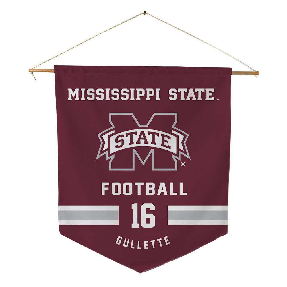 Mississippi State - NCAA Football : Derion Gullette - Pennant - 18" x 21"-0