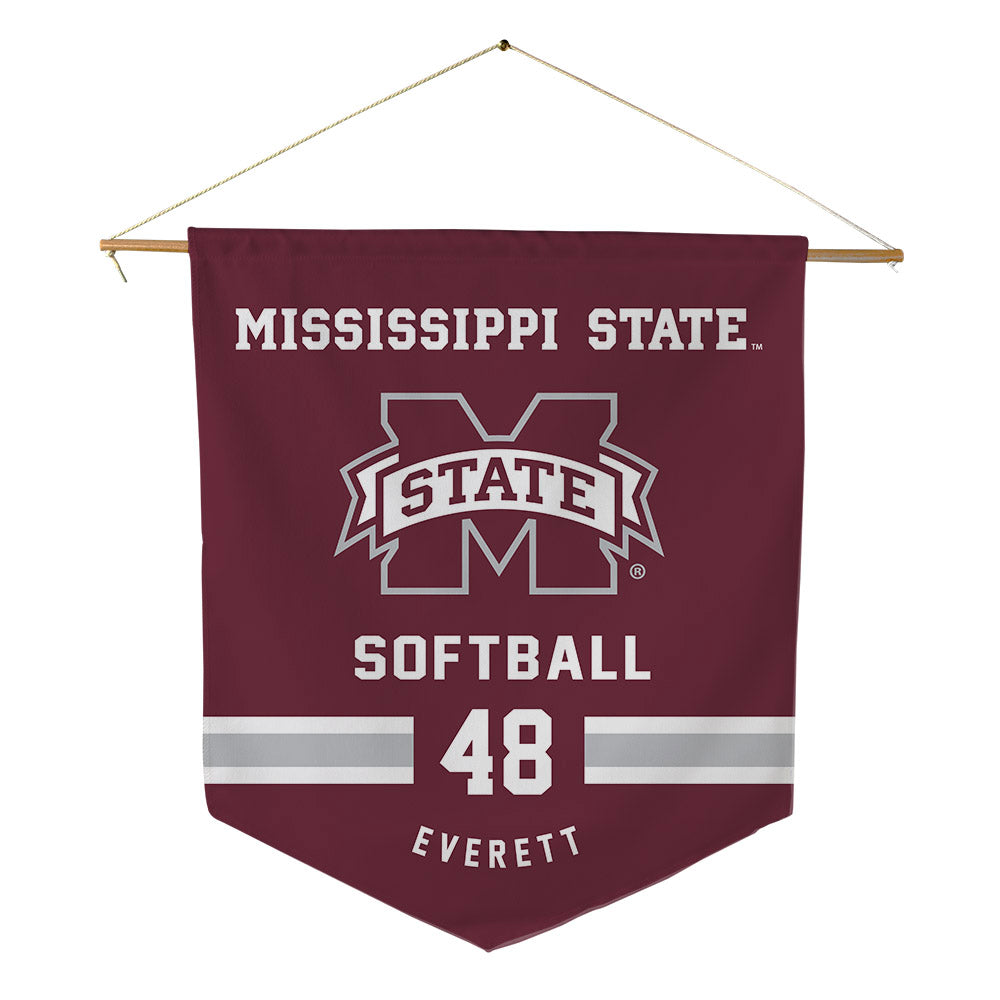 Mississippi State - NCAA Softball : Delainey Everett - Pennant - 18" x 21"-0