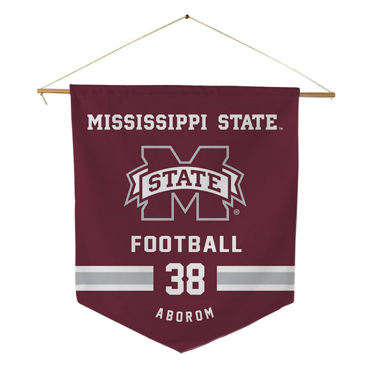 Mississippi State - NCAA Football : Jaylen Aborom - Pennant - 18" x 21"-0