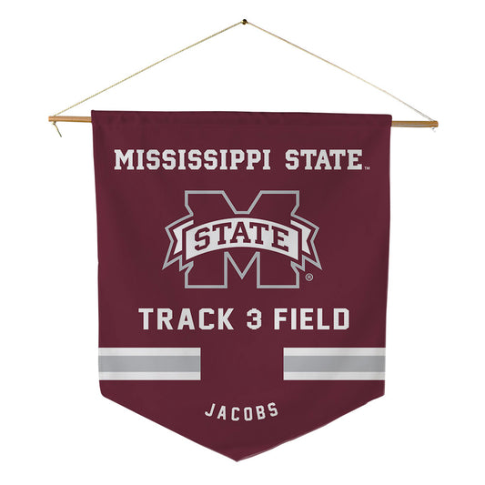Mississippi State - NCAA Men's Track & Field : Cyrus Jacobs - Pennant - 18" x 21"-0