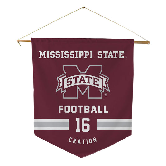Mississippi State - NCAA Football : Jayden Cration - Pennant - 18" x 21"-0