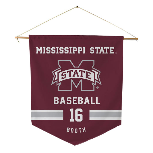 Mississippi State - NCAA Baseball : Braden Booth - Pennant - 18" x 21"-0