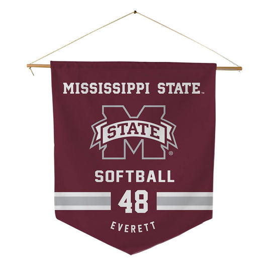 Mississippi State - NCAA Softball : Delainey Everett - Pennant - 18" x 21"-0