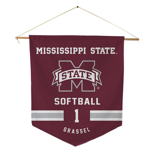 Mississippi State - NCAA Softball : Gretta Grassel - Pennant - 18" x 21"-0