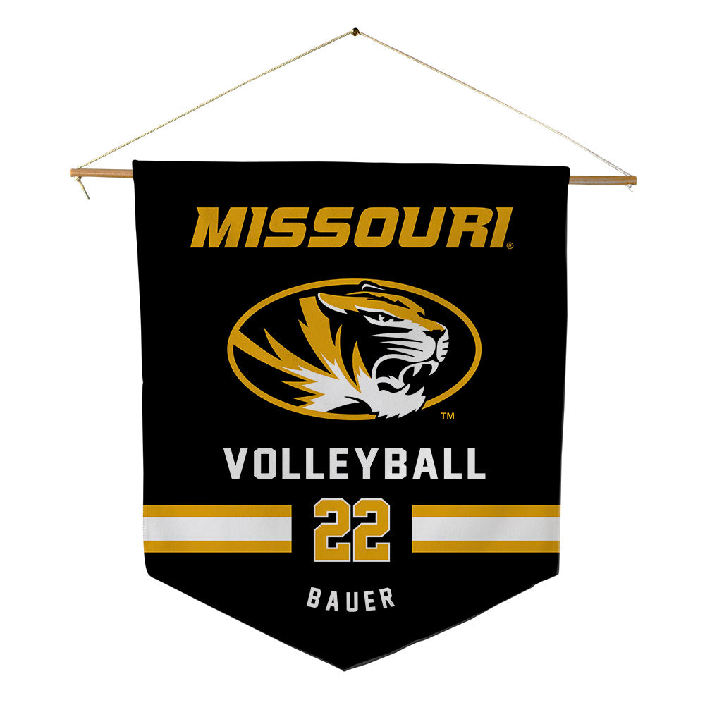 Missouri - NCAA Women's Volleyball : Millie Bauer - Pennant - 18" x 21"-0