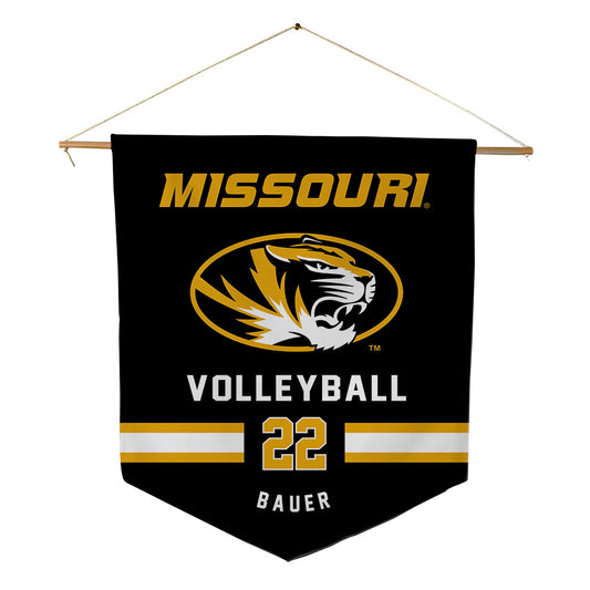 Missouri - NCAA Women's Volleyball : Millie Bauer - Pennant - 18" x 21"-0