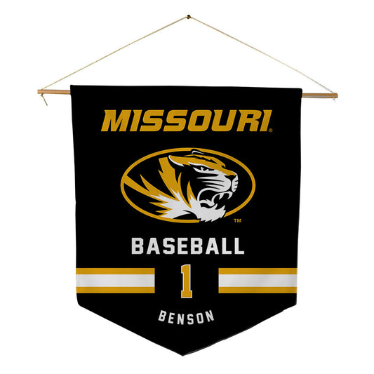 Missouri - NCAA Baseball : Cameron Benson - Pennant - 18" x 21"-0