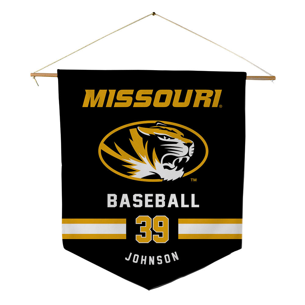 Missouri - NCAA Baseball : Ethan Johnson - Pennant - 18" x 21"-0