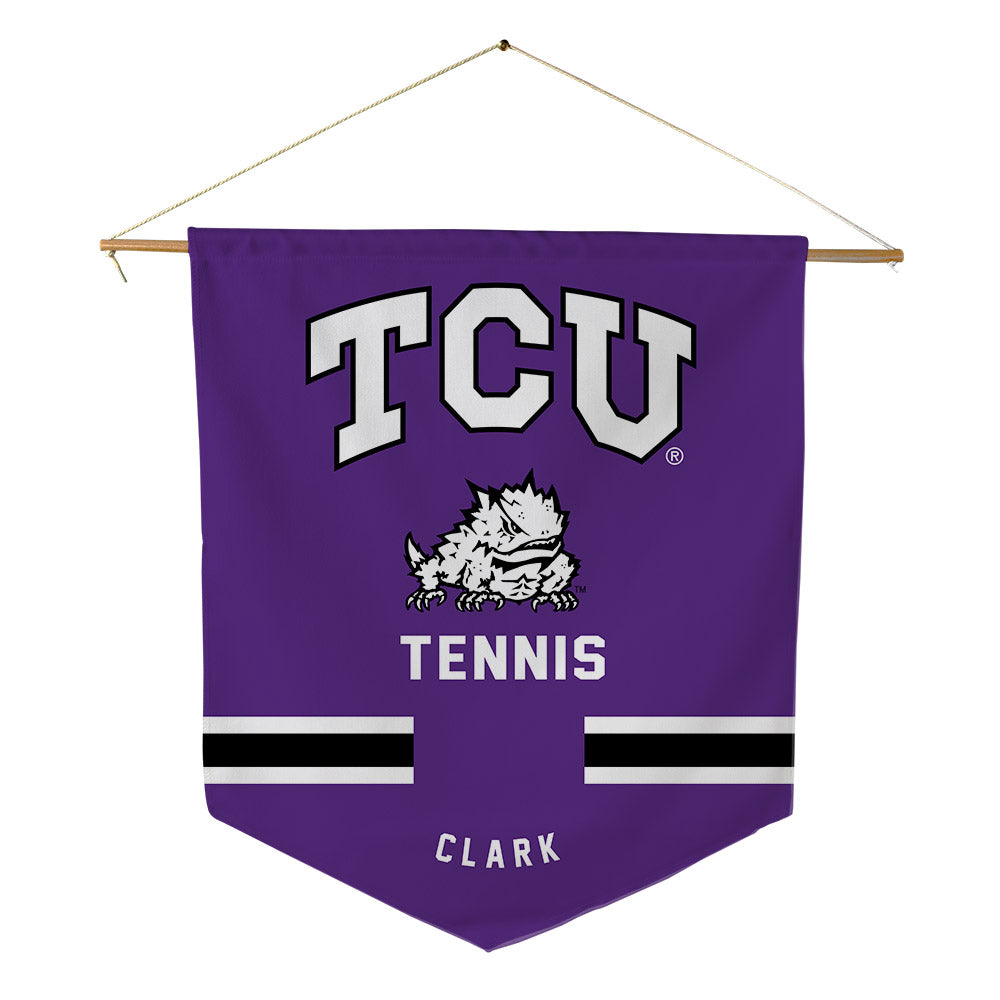 TCU - NCAA Women's Tennis : Caroline Clark - Pennant - 18" x 21"-0
